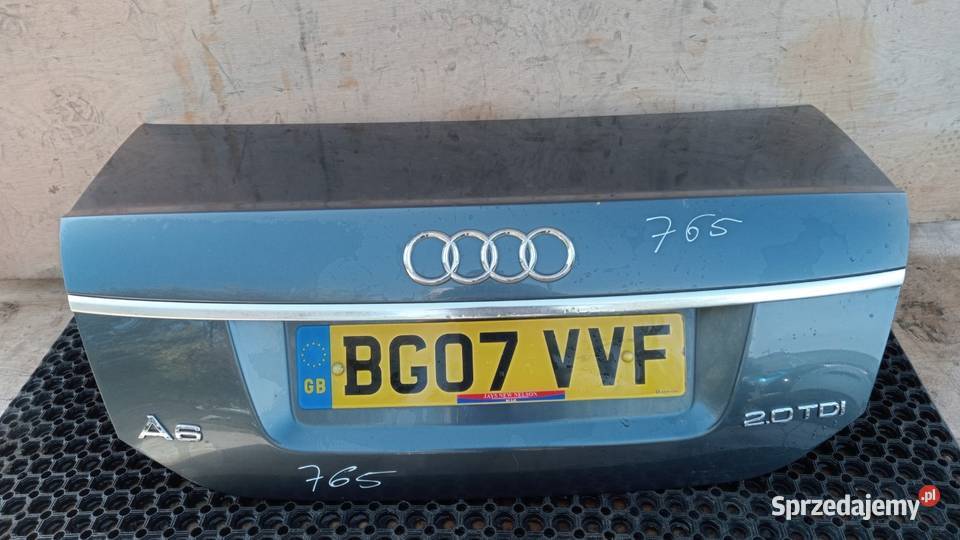 AUDI A6 C6 SEDAN KLAPA TYŁ LZ7R Części samochodowe wielkopolskie Zbierkowo