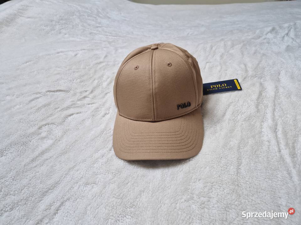 Nowa brązowa czapka z daszkiem Ralph Lauren z Bibice