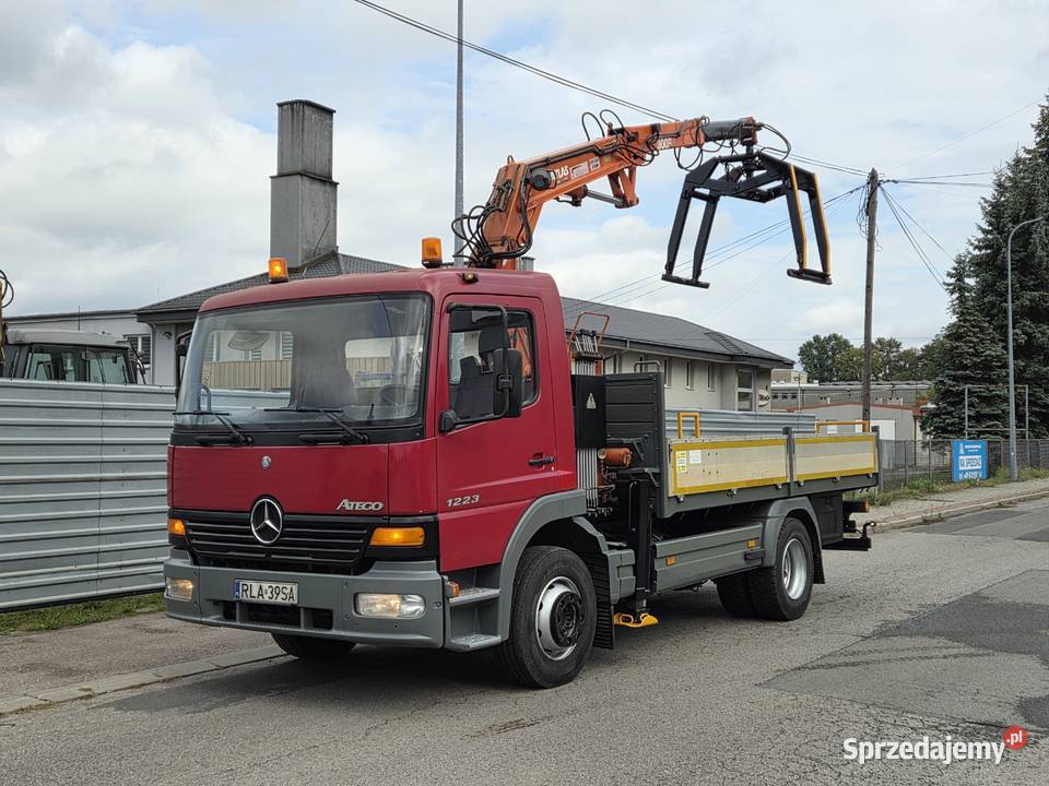 Mercedes ATEGO 1523 1223 HDS Żuraw Dźwig Chwytak szyberdach Łańcut