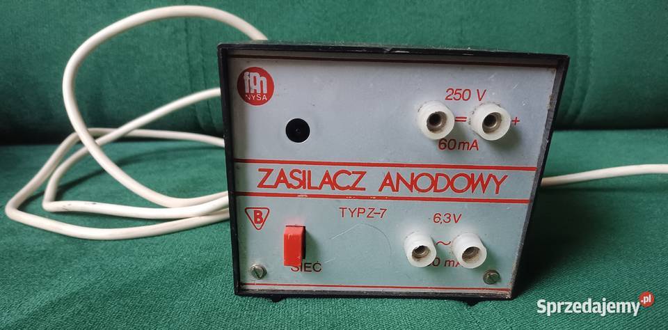 Zasilacz anodowy Typ Z7 PRL Pozostałe Zbylitowska Góra