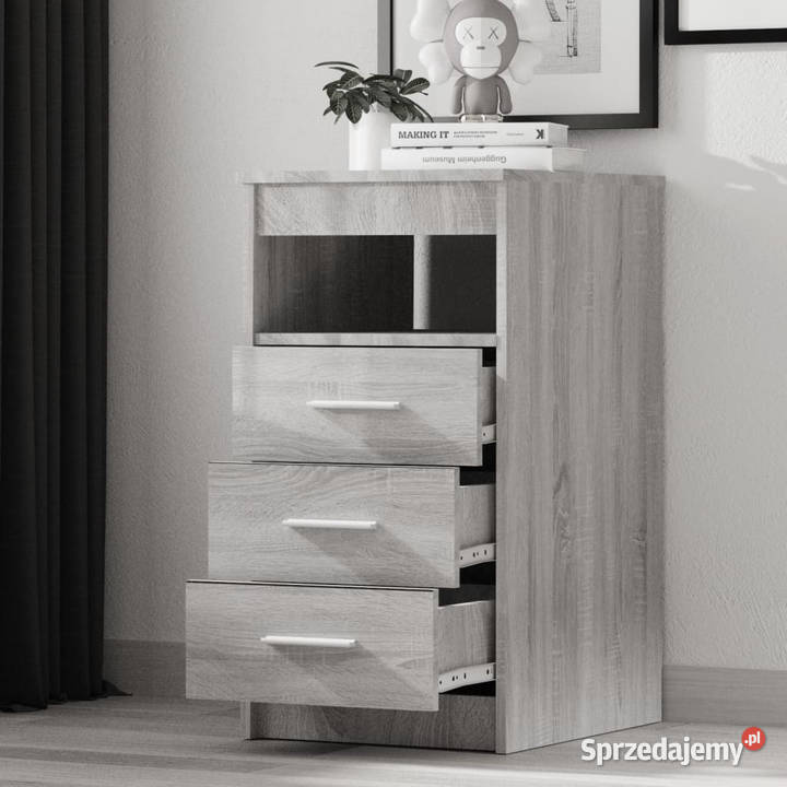 Komoda szary dąb sonoma 40x50x76 materiał mazowieckie Warszawa