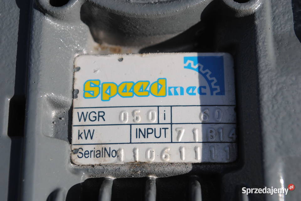 Motoreduktor kątowy 025kw 23obrmin Kargowa