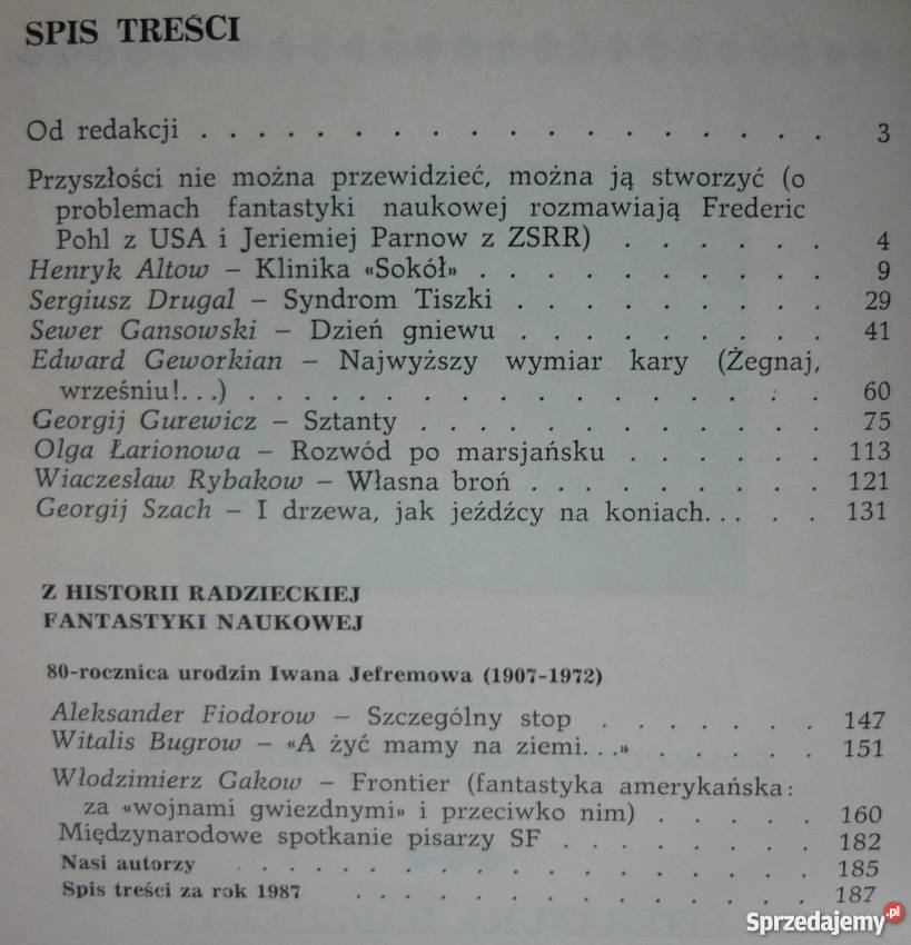 LR WSPÓŁCZESNA FANTASTYKA NAUKOWA 1987 12 462 Piła