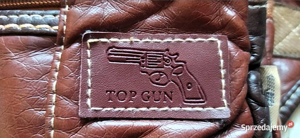 Unikatowa Saszetka Skóra Naturalna TopGun Poraj sprzedam