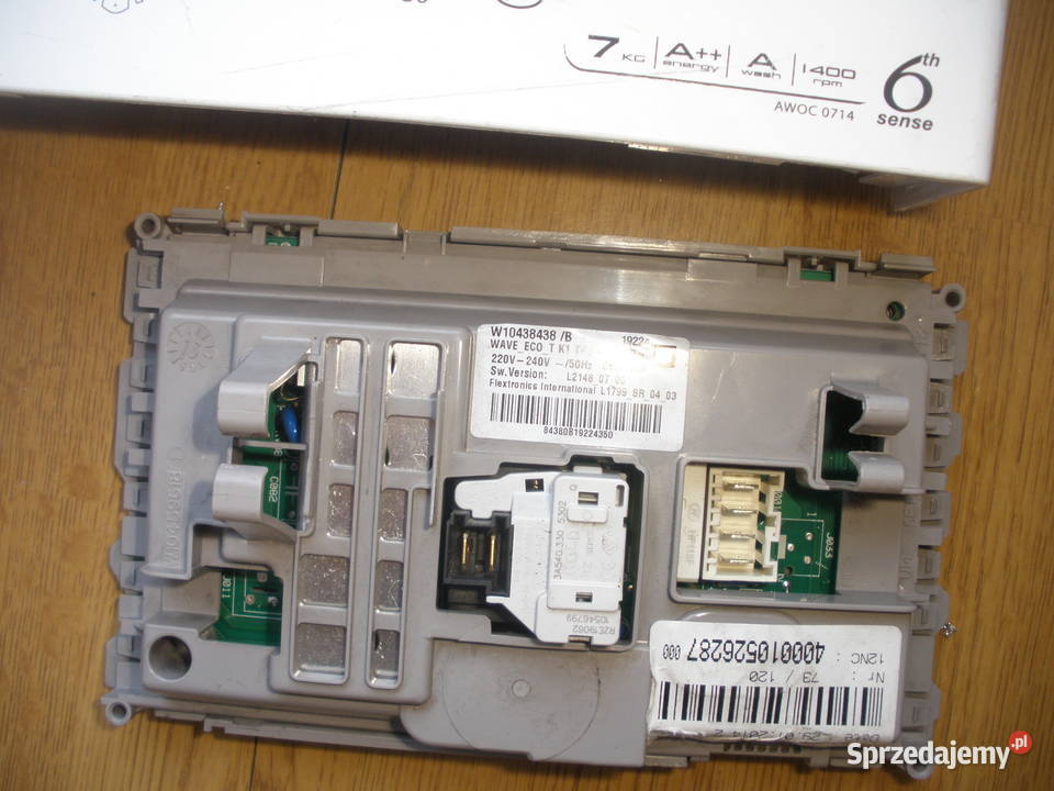 Programator moduł Whirlpool AWOC0714 sprawny do zabudowy Pralki i suszarki
