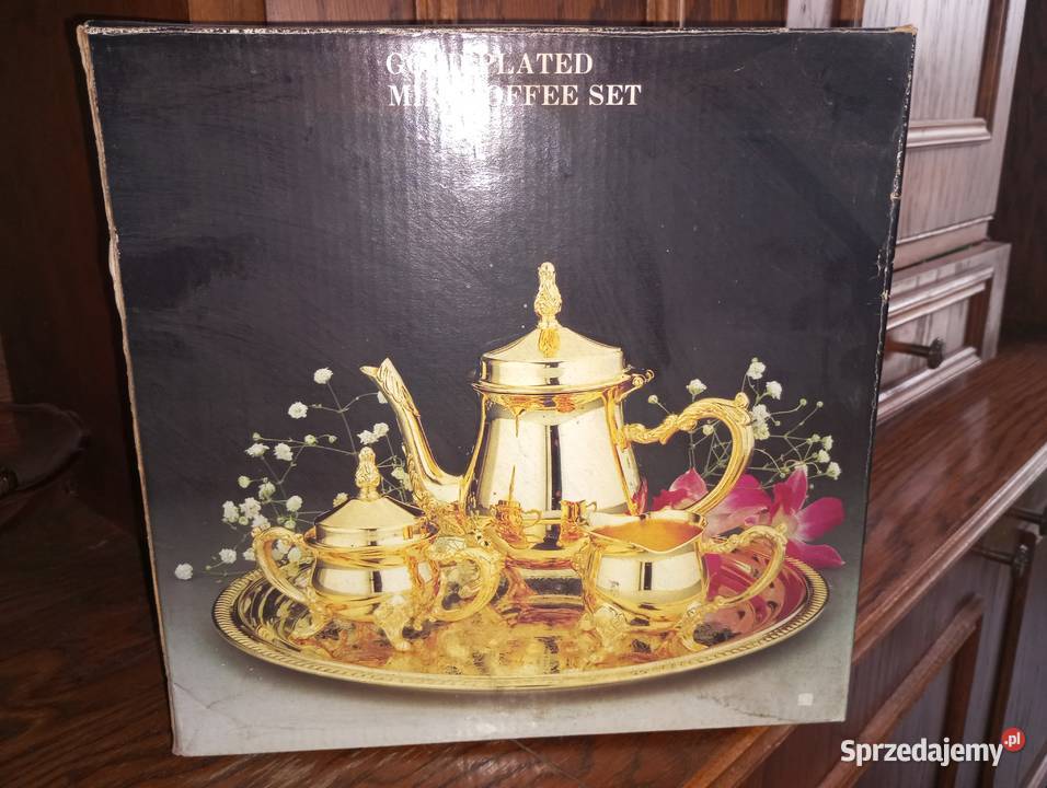 Posrebrzany mini zestaw do kawy herbaty sprzedam