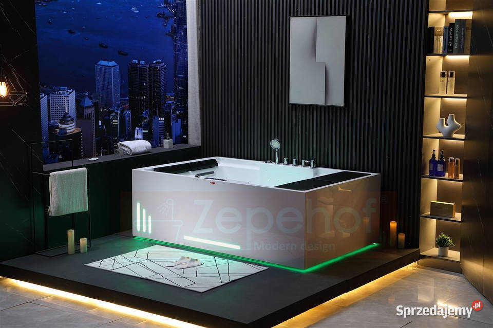 Wanna z hydromasażem LS5730 LEWA prostokątna Wanny Grabówka