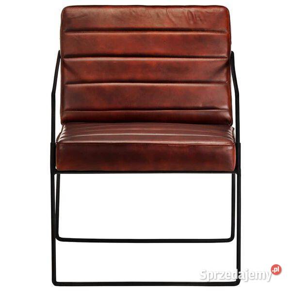 Fotel ciemnobrązowy skóra naturalna284412 Warszawa
