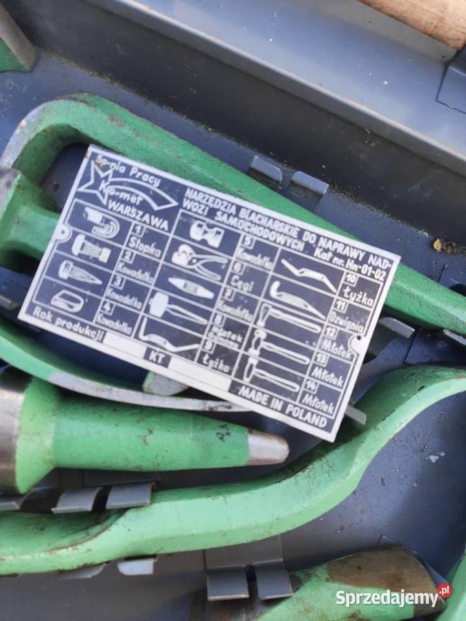 Narzędzia blacharskie komplet w skrzyni Komet Narzędzia blacharskie lubelskie Strzyżewice