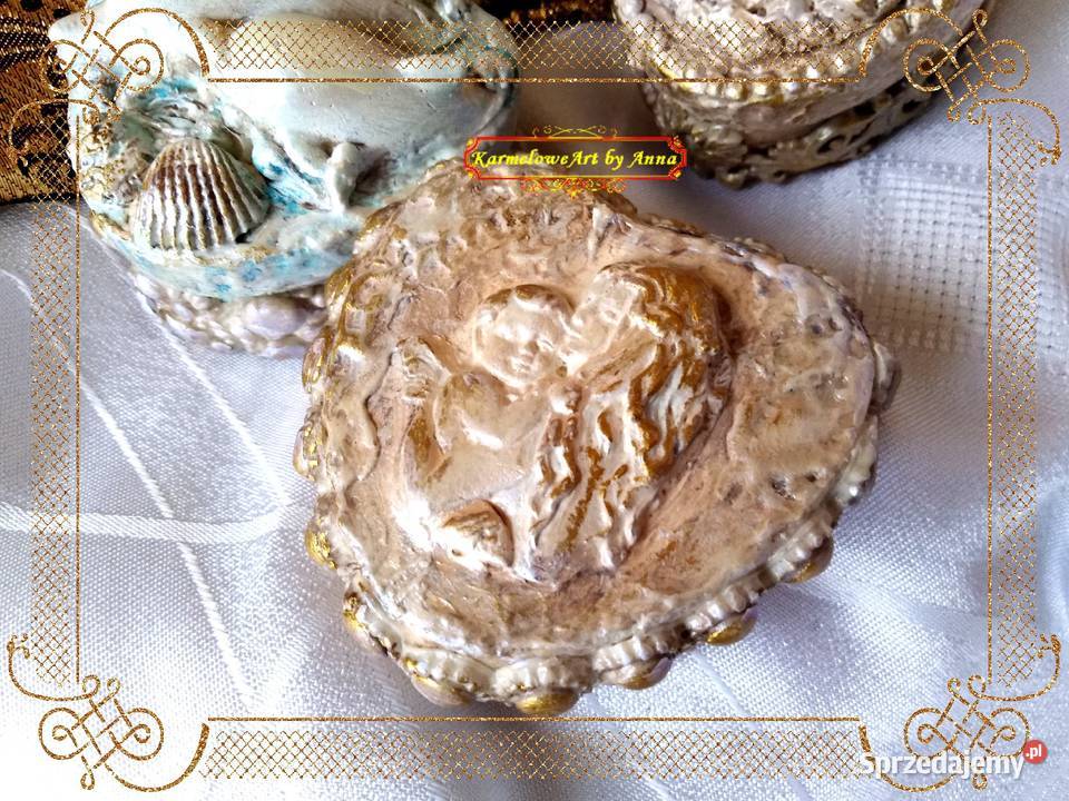 Szkatułka serduszko pudełko mixedmedia Warszawa