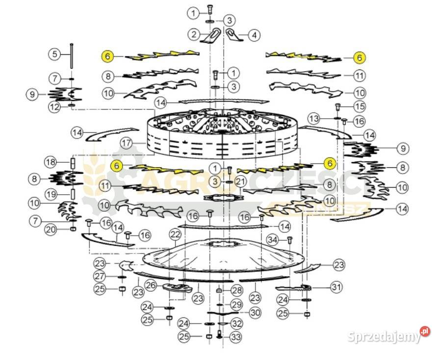 Oryginalny Segment Rotora Claas Orbis sprzedam