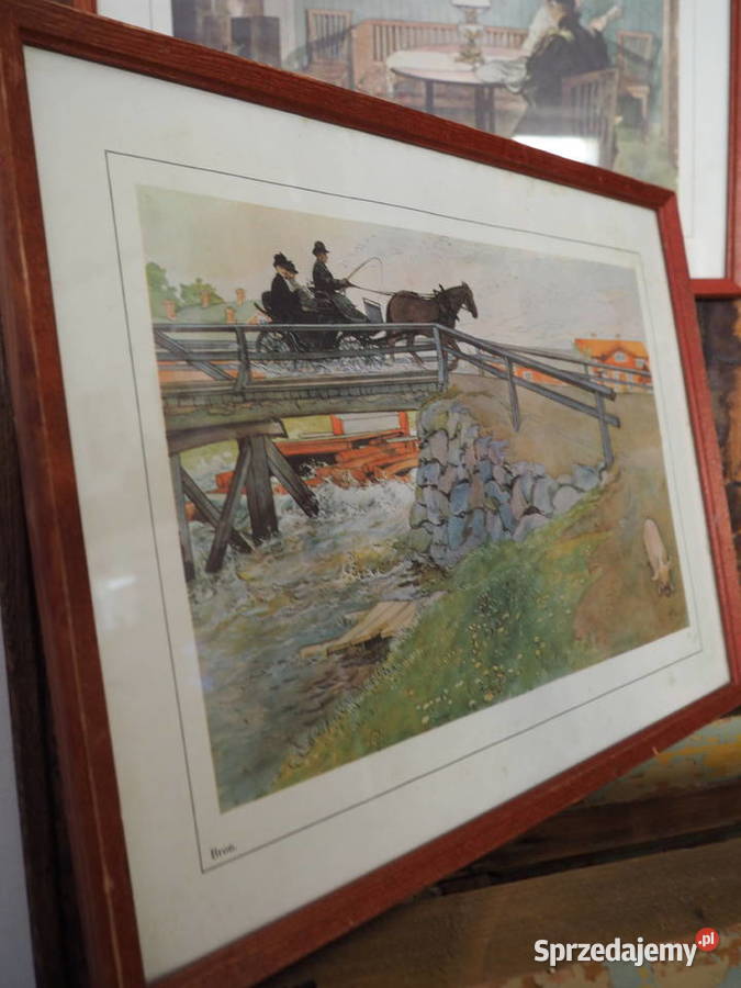 Stare AkwareleCarl Larssonreprodukcje2 Vintage zachodniopomorskie Szczecin
