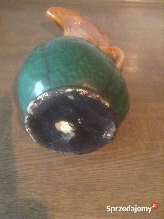 Wazonik fajansowy ręcznie malowany lata 7080 opolskie