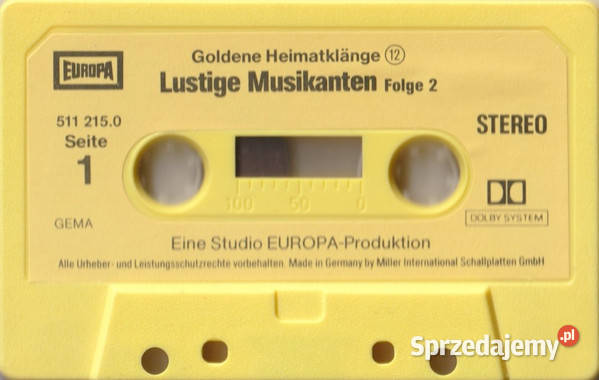 Zabawna muzykaLustige Musikanten 3 kasety Gliwice sprzedam