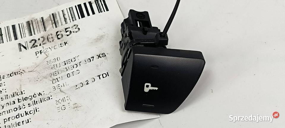 PRZYCISK PEUGEOT PEUGEOT 307 XS osobowe kujawsko-pomorskie Lipno