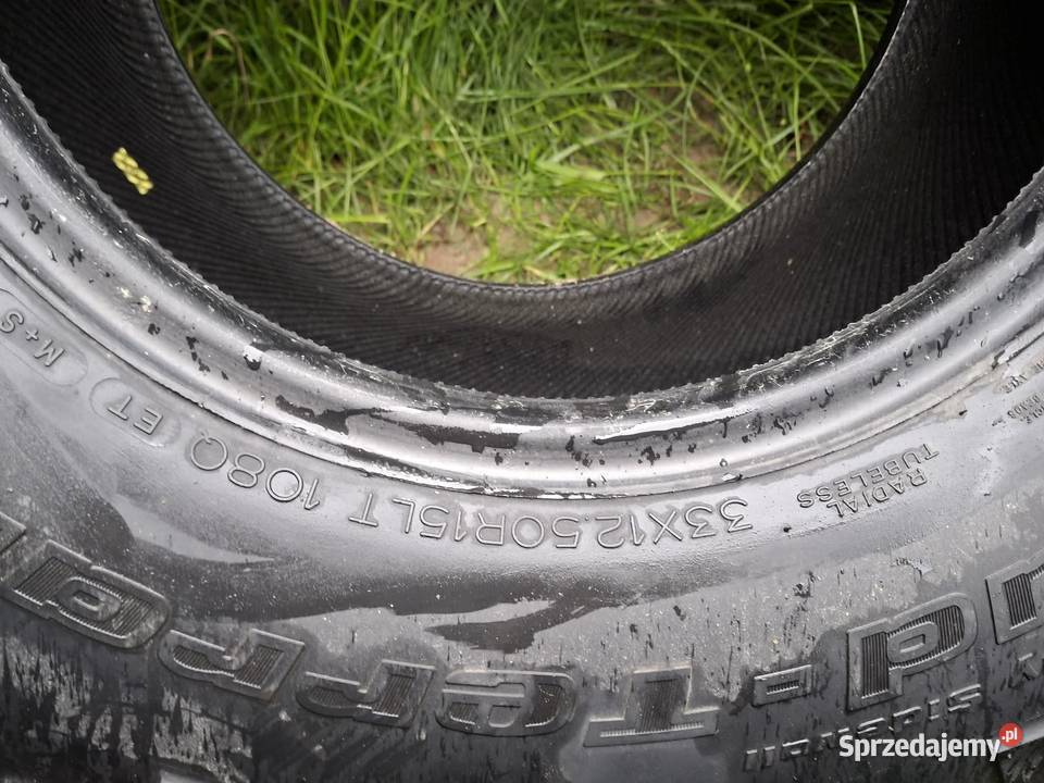 4 x BFGoodrich 33X125R15 MUD TERRAIN TA 2 Leszno