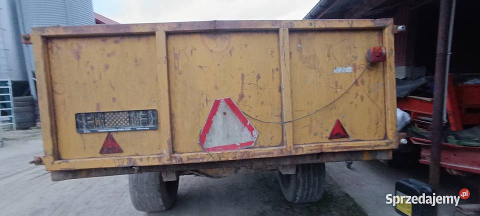 Przyczepa skorupowa z kiprem 7 ton dokumenty Agromasz Przyczepy rolnicze Zborówek