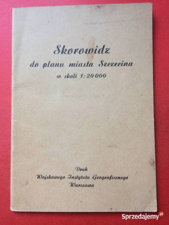 843 Skorowidz Do Planu Miasta Szczecina