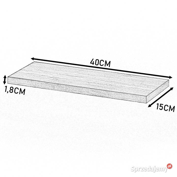 Półka Wisząca Ścienna Na Książki Dzieci Czarna