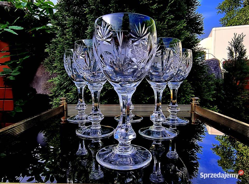 Kieliszki kryształowe do likieru lubuskie Klenica sprzedam