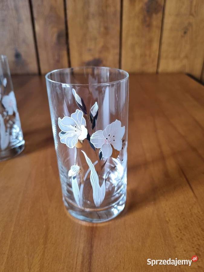 Szklanki w kwiaty 4 Warszawa