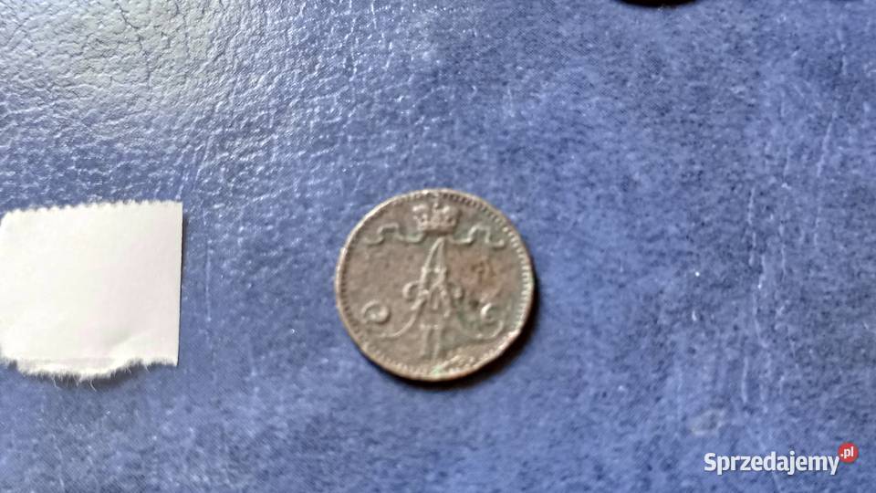 Stare monety 1 penni 1875 Finlandia Lesko