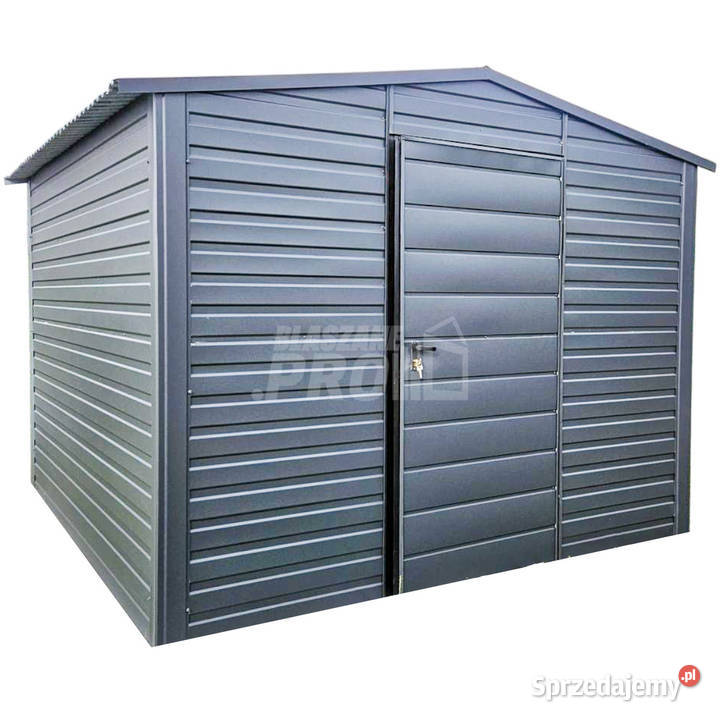 Schowek Domek ogrodowy 3x3m drzwi antracyt dach