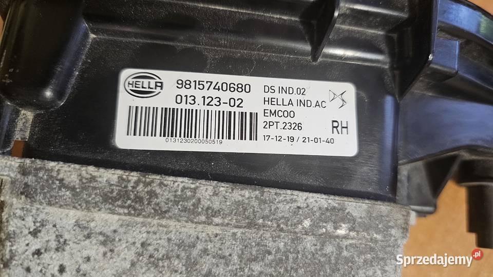 Światło Led prawe w zderzak Ds7 9815740680 Dzierżoniów sprzedam