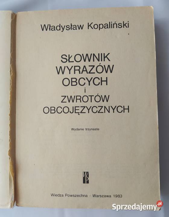 Słownik wyrazów obcych i zwrotów obcojęzycznych literaturoznawstwo Książki naukowe i popularnonaukowe Hajnówka