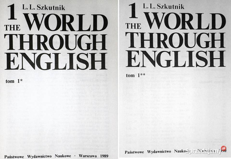 The world through English 1112 Leon Leszek miękka Chełm sprzedam