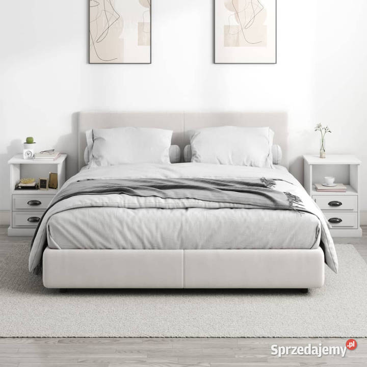 Szafki nocne 2 białe 43x36x60 WM816329 Warszawa