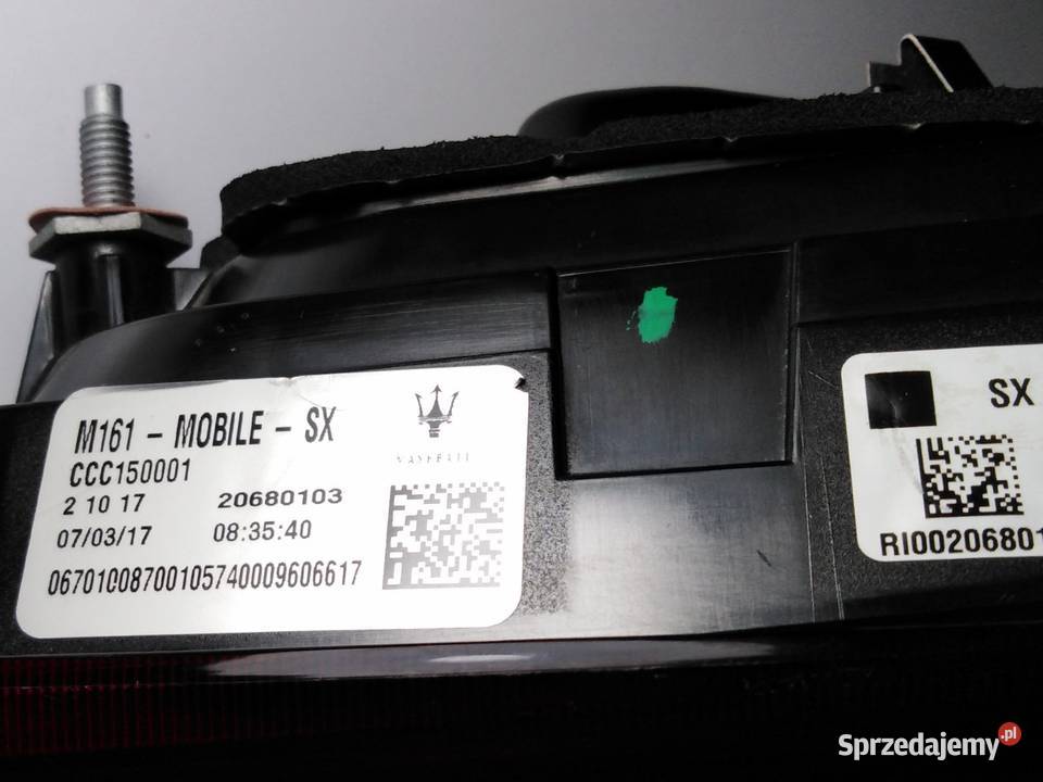 LAMPA TYLNA LEWA MASERATI LEVANTE 2017 lubuskie