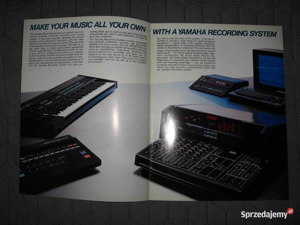 Yamaha Recording System MT44D RM602 broszura pomorskie Kępice