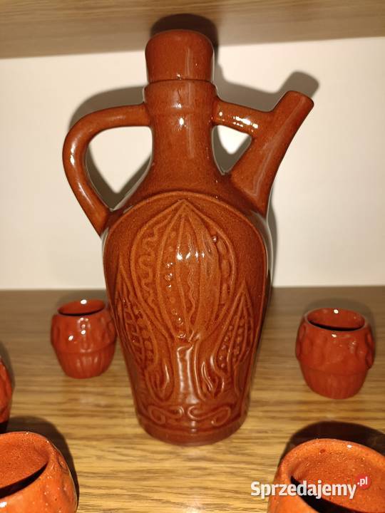 Karafka 6 kieliszków Porcelana i szkło Tychy