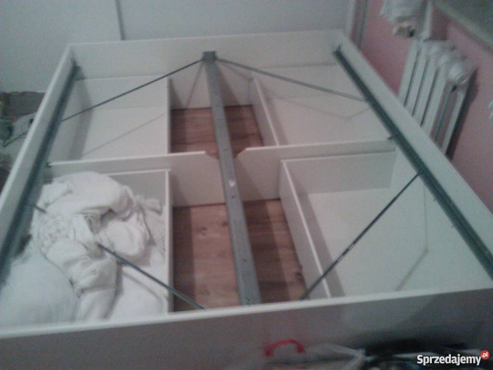 Łóżko stylowe IKEA BRIMNES szuflady rama i biały Warszawa sprzedam