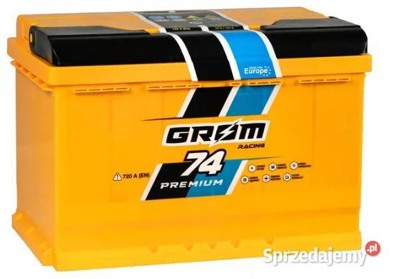 Akumulator GROM RACING 74Ah 720A EN PRAWY PLUS Ostrów Wielkopolski sprzedam