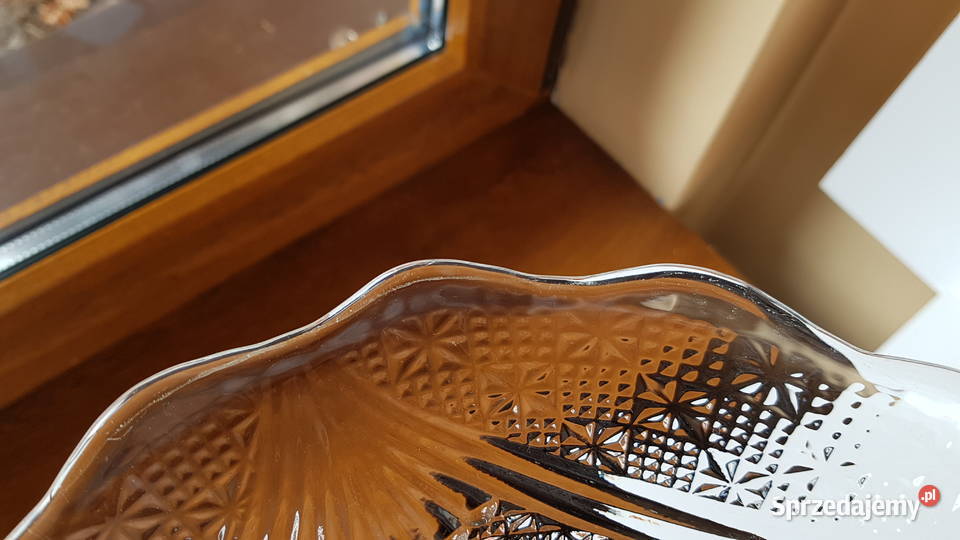 Mała patera paterka Girlandy 2 Ząbkowice szkło Dąbrowa Górnicza