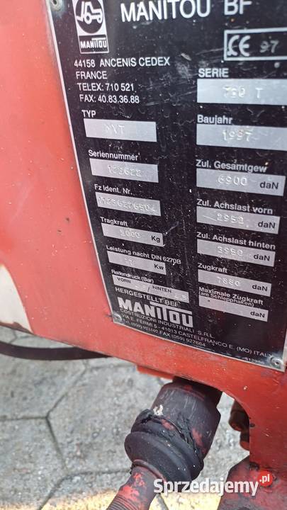 Ładowarka teleskopowa MANITOU MVT 730 nieuszkodzony