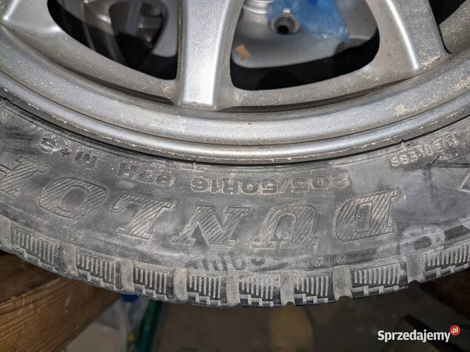 4 Alufelgi Saab z oponami Dunlop 5x110 16x65 Warszawa