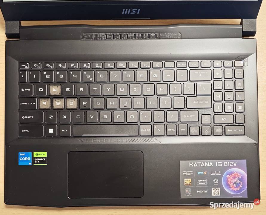 MSI Katana 15 B12V i5 12450H 16GB 512GB RTX 16GB MSI wielkopolskie Poznań