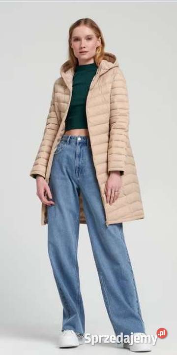 kurtka plaszcz Sinsay beżowa xxs 32 Kurtki i płaszcze Kurtki i płaszcze Toruń