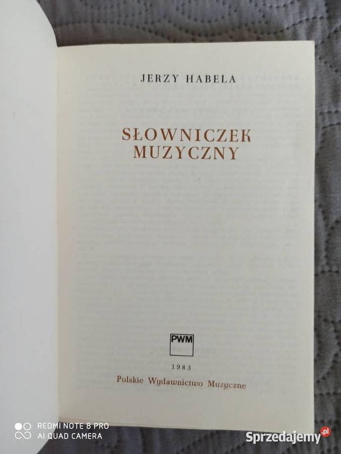 SŁOWNICZEK MUZYCZNY Jerzy Habela mazowieckie
