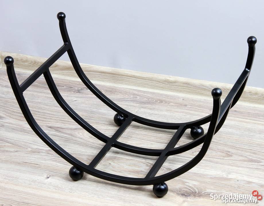 Kosz na drewno kominkowe stojak kominkowy kuty Kraków