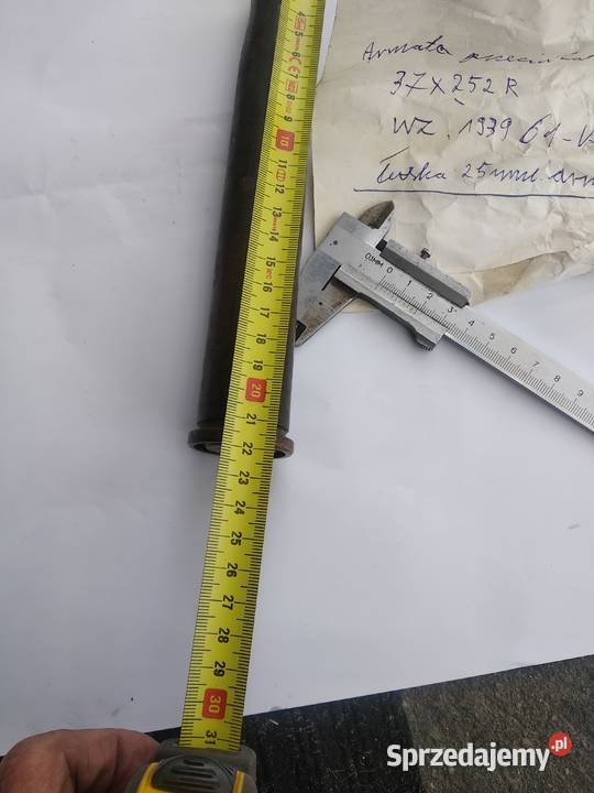Rzadka radziecka łuska dzałka plot 25mm 1942r Nowy Sącz