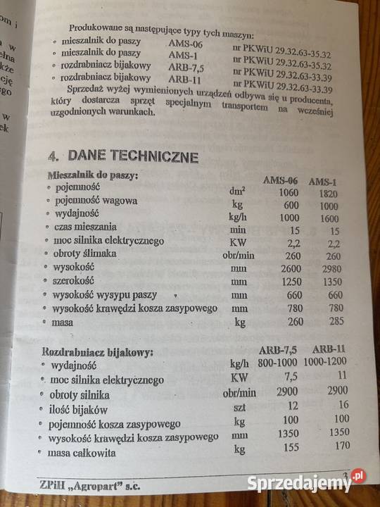 Mieszalnik Śrutownik do Pasz Kraśnik