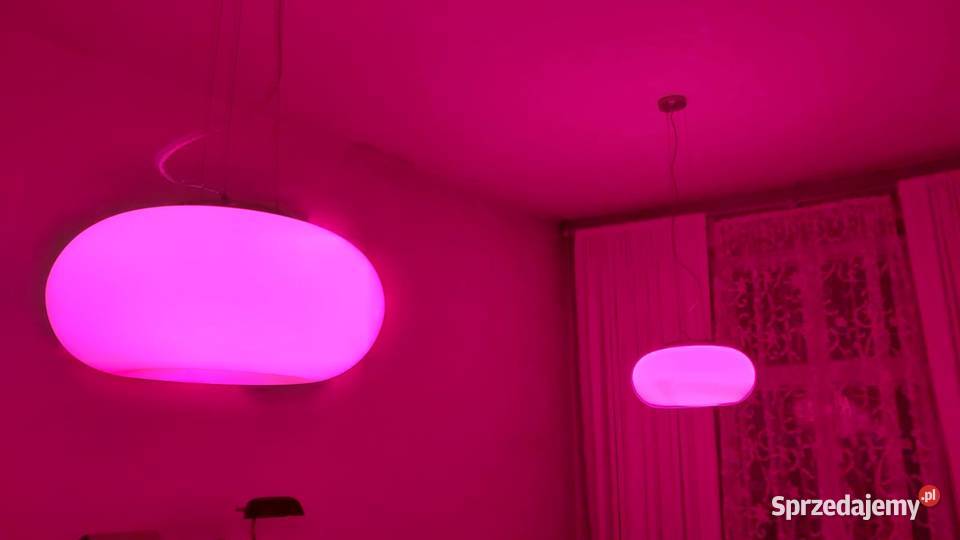 Lampy klosze czerwone 2 wiszące 1 stojąca stan Opole