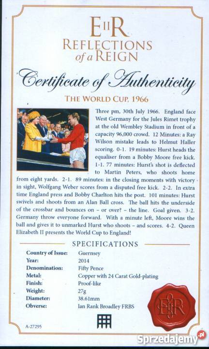 Anglia moneta okolicz 2014 śląskie Gliwice