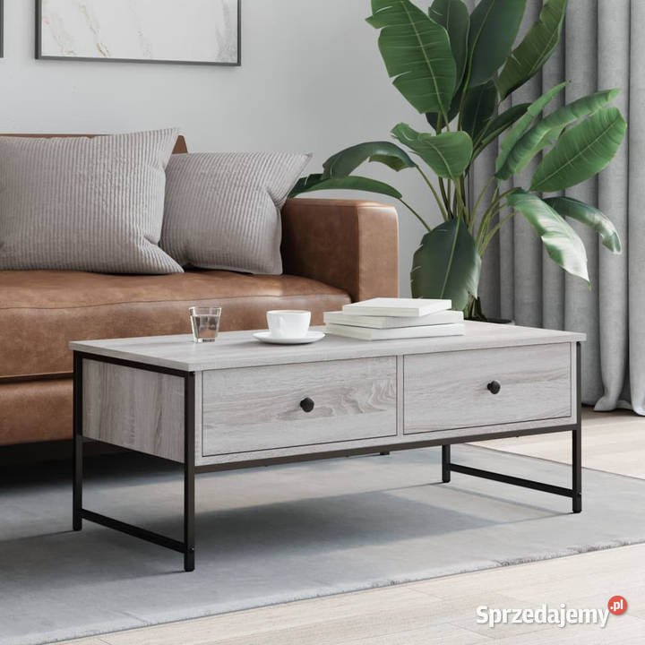 Stolik kawowy szary dąb sonoma 101x49x395 Warszawa