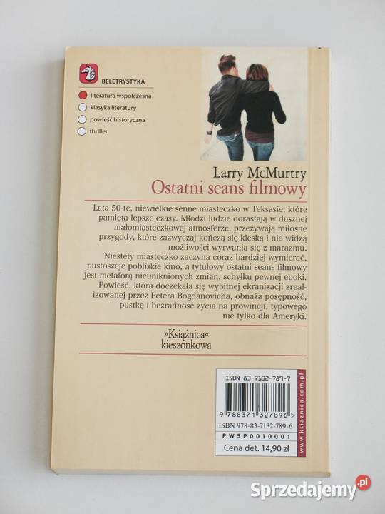 Ostatni seans filmowy Larry McMurtry Kraków sprzedam