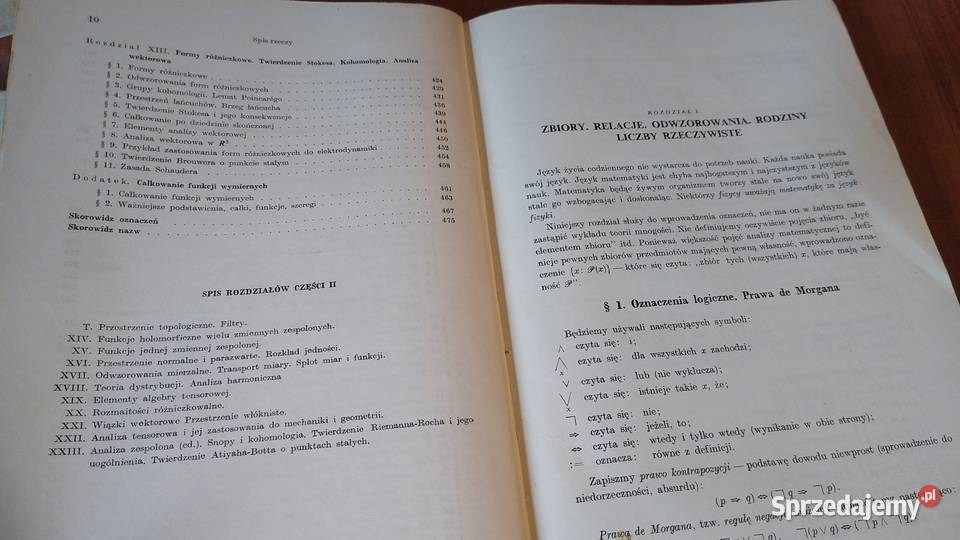 Analiza cz 1 Elementy Krzysztof Maurin twarda z obwolutą sprzedam